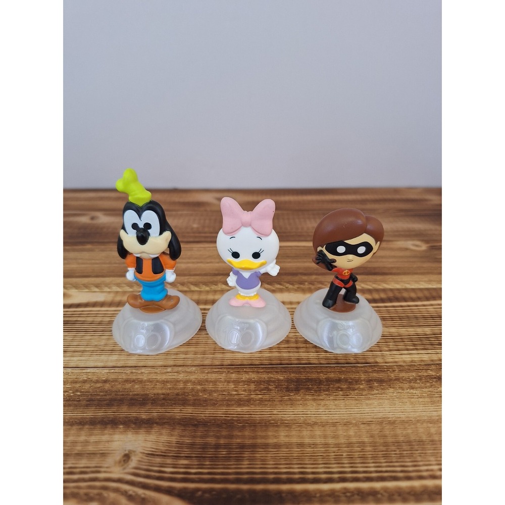 X3 2023 McDONALD'S Disney's 100 Year Anniversary Celebration HAPPY MEAL TOYS Lot